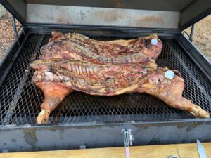 Whole hog on the grill, finished product. 14 hours 2020